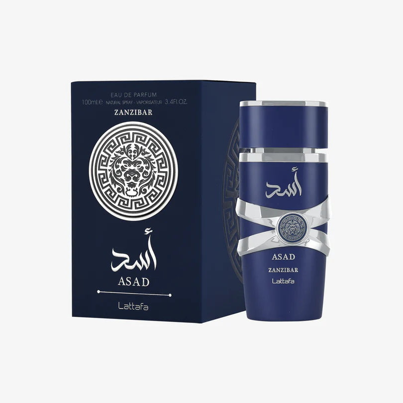 Asad Zanzibar Eau de Parfum Spray, 3.4 Oz by Lattafa
