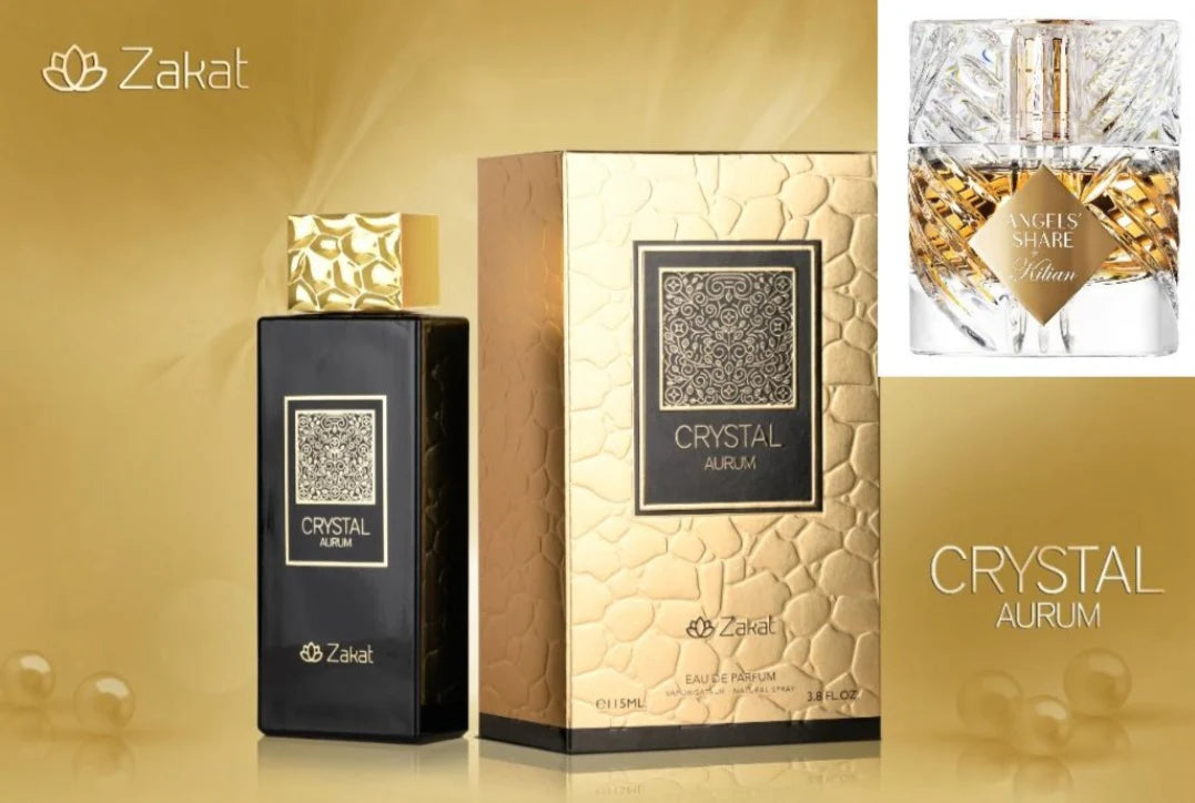 Crystal Aurum Eau de Parfum 3.8 Oz for Man by Zakat