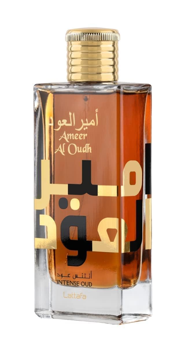 Lattafa Ameer Al Oud Intense Oud for Unisex Eau de Parfum Spray, 3.4 Ounce