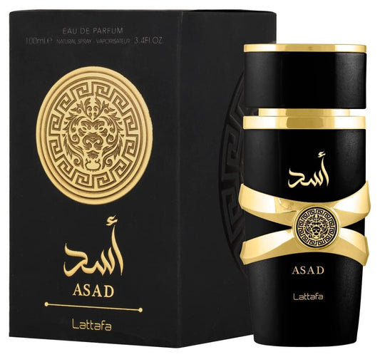 Asad  Eau de Parfum Spray, 3.4 Ounce by Lattafa