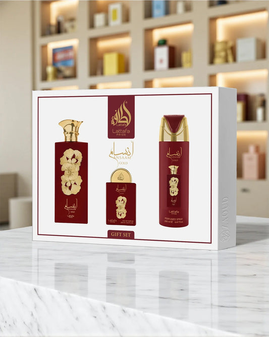 Ansaam Gold Giftset -3pc by Lattafa Pride