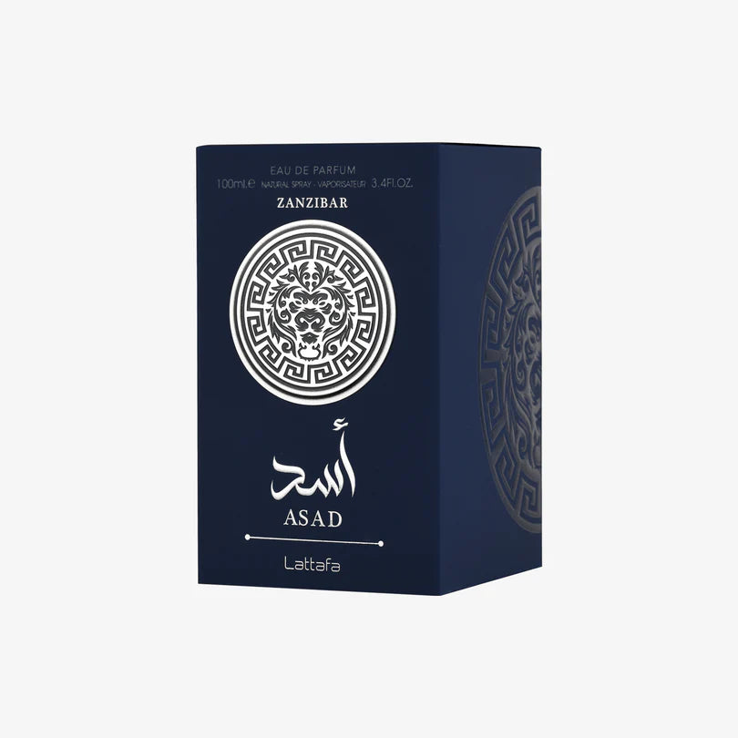 Asad Zanzibar Eau de Parfum Spray, 3.4 Oz by Lattafa