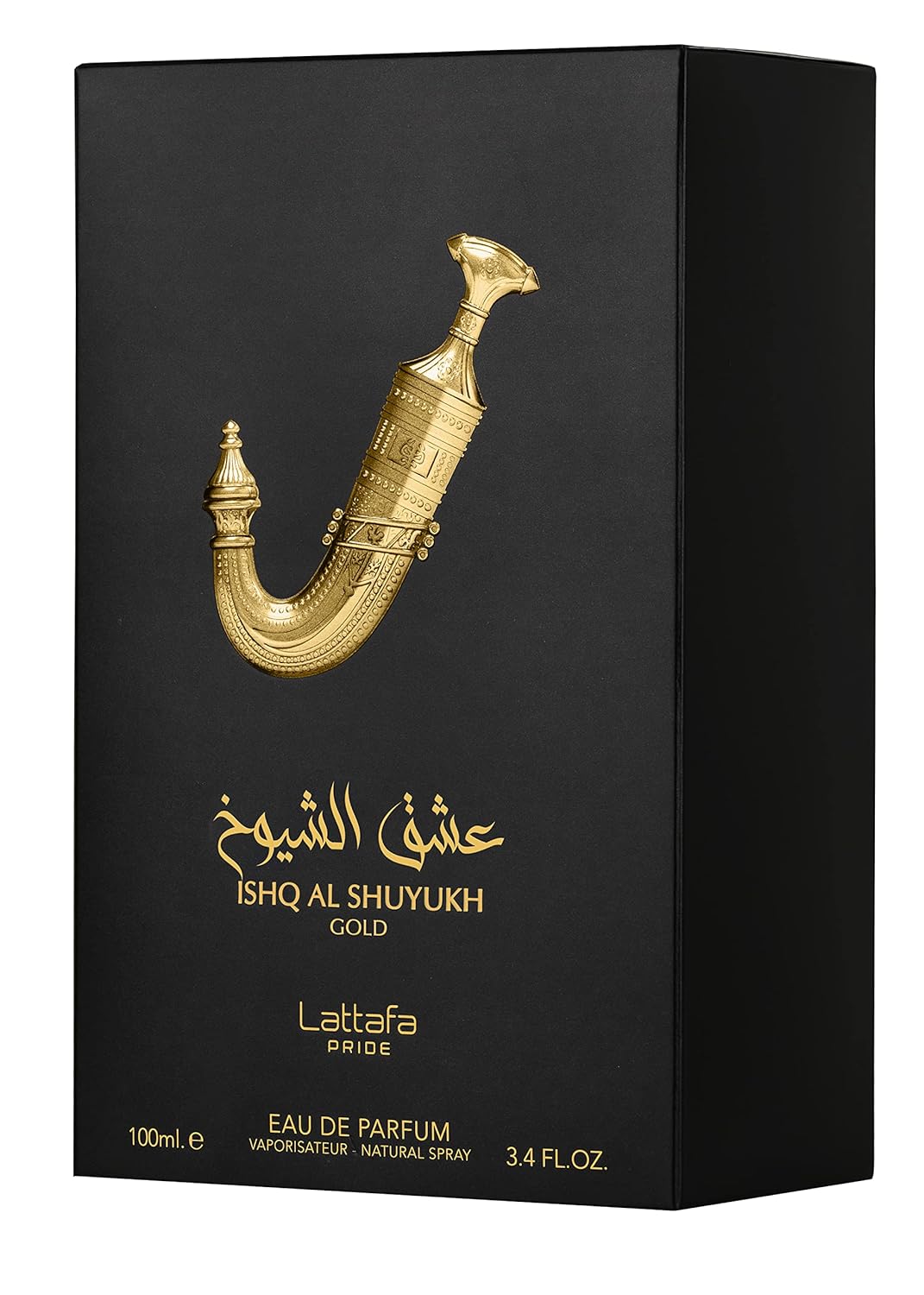 Lattafa Perfumes Ishq Al Shuyukh Gold for Unisex Eau de Parfum Spray, 3.4 Ounce