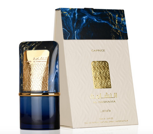 Lattafa Al Nashama Caprice EDP (3.4 OZ) Perfumes, Long Lasting & Luxurious Scents of Arabia, Perfumes For Men & Women.