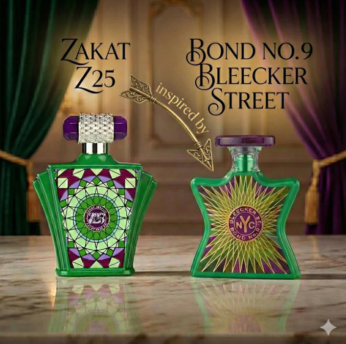 Z25 Eau De Parfum 3.4Oz by Zakat + Body spray gift